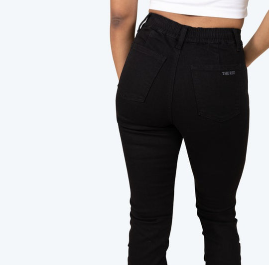 High Rise Printed Stack Twill Pants