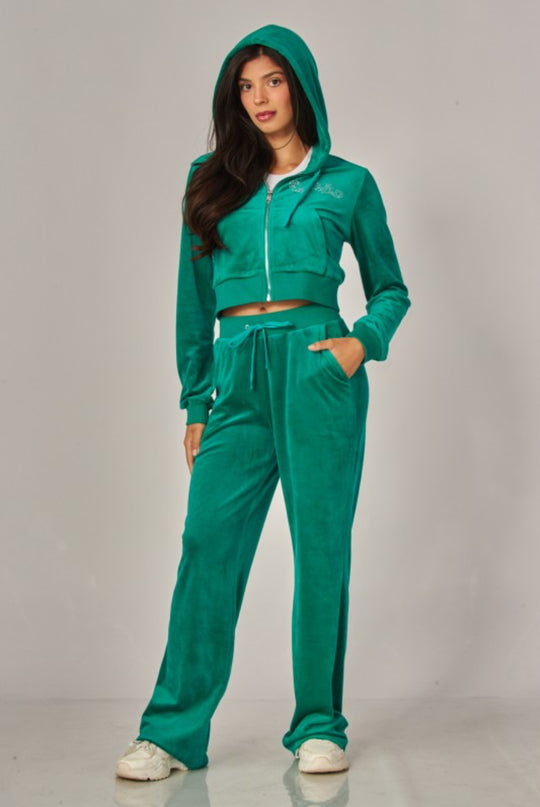 Velour Spoiled Rhinestone Set