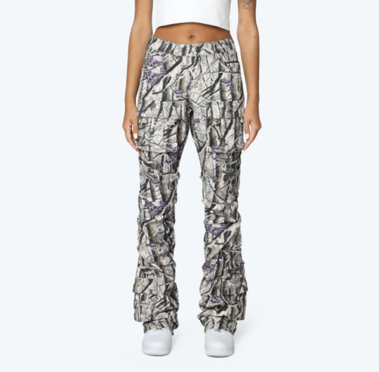 Snowbloom High Rise Stacked Jeans
