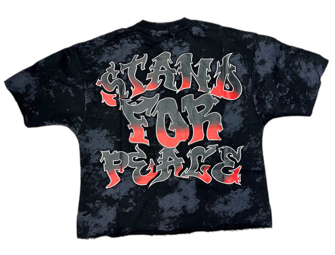 Stand 4 Peace Premium Cropped T-shirt