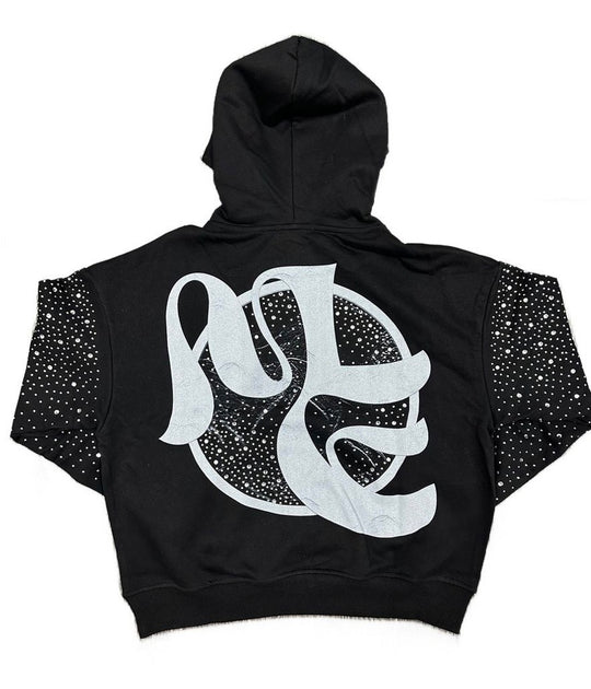 Archer Rhinestone Mixed Emotion Premium Hoodie.