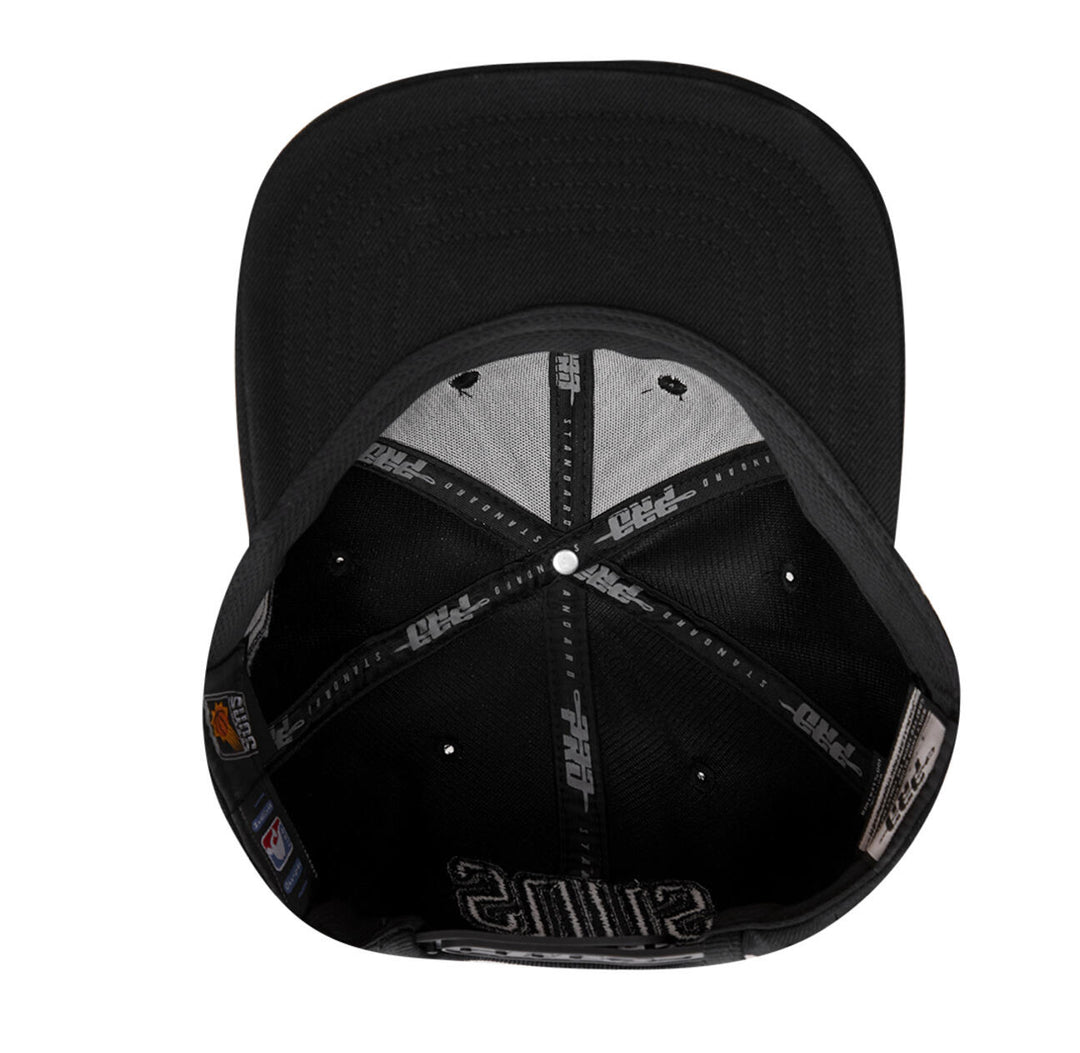 Phoenix Suns triple black snapback hat