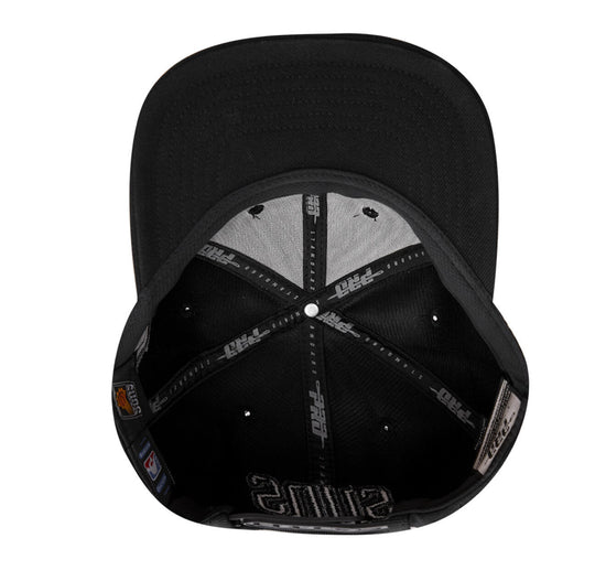 Phoenix Suns triple black snapback hat