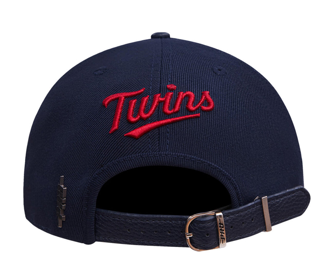 Minnesota Twins mashup wool leather snapback hat