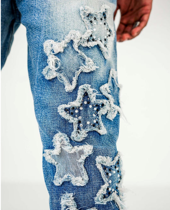 Stars on the ceiling straight skinny fit jeans