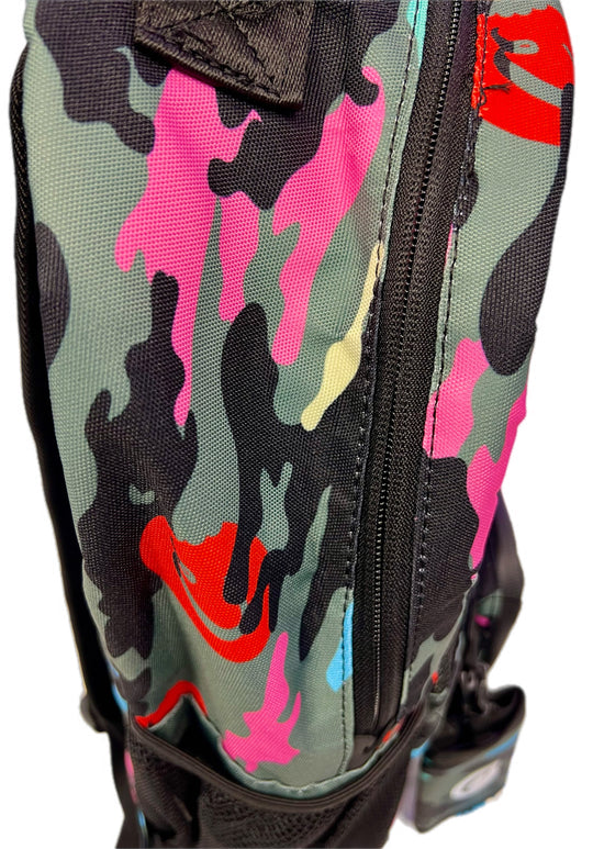 Cookies pink camouflage smell proof backpack