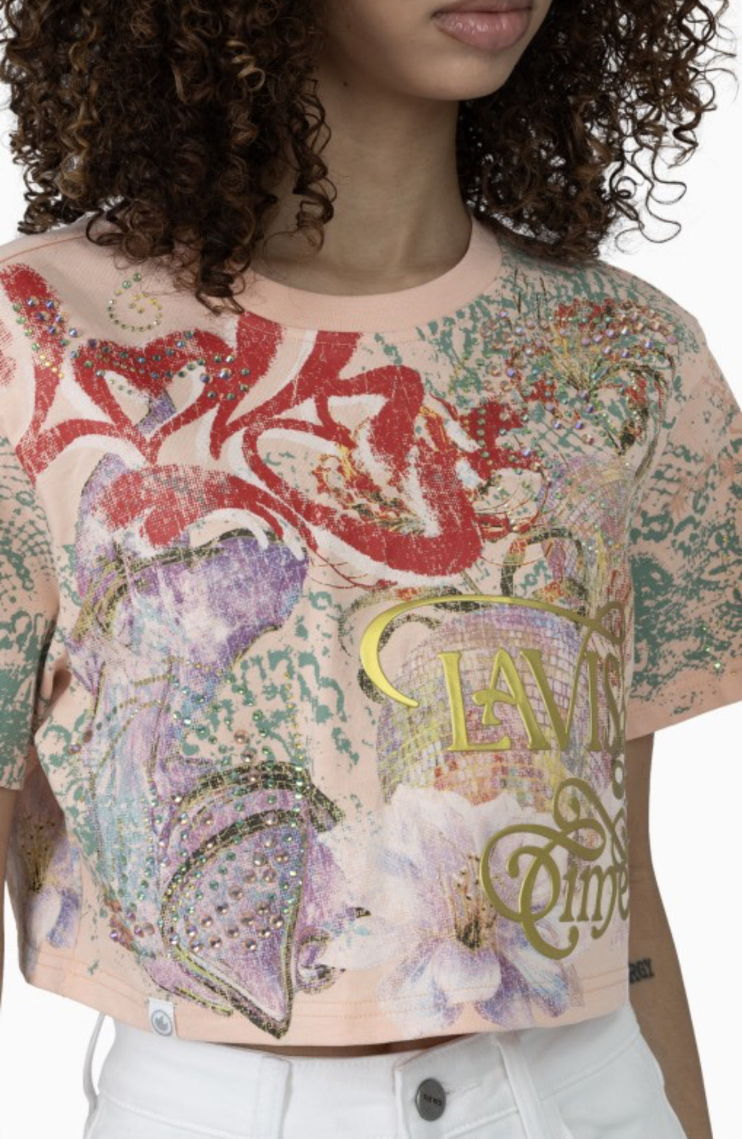 Peach Parfait Relaxed Cropped T-Shirt