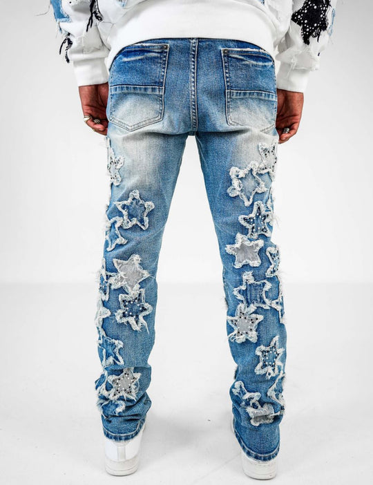 Stars on the ceiling straight skinny fit jeans