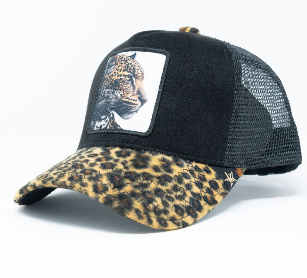 Cheetah life trucker hat
