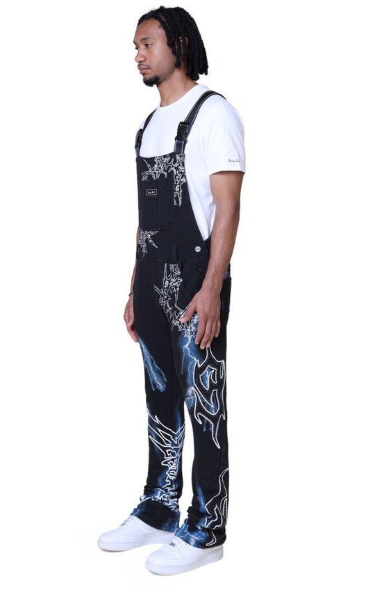 Paradise Fleece Stacked Overalls