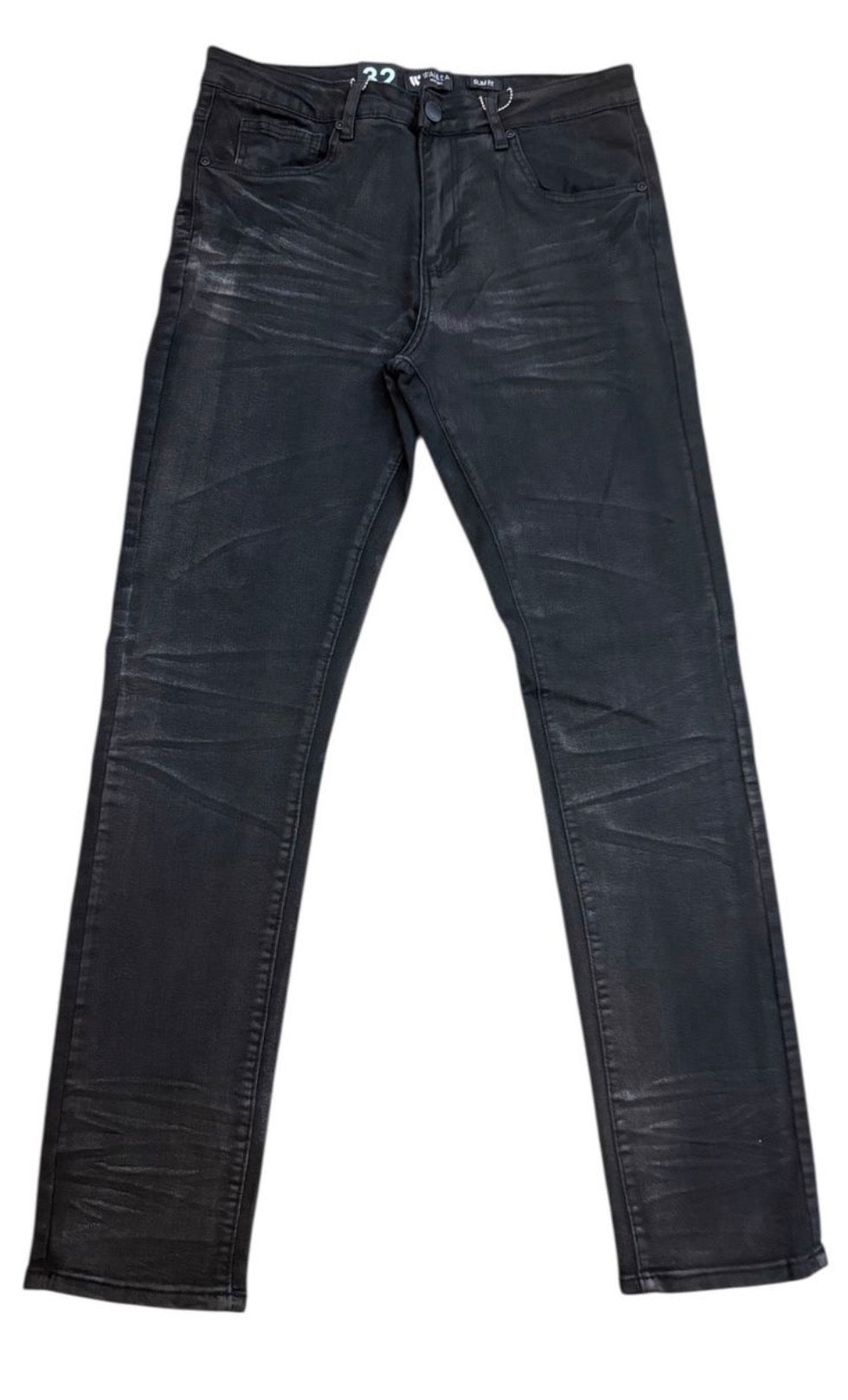 Black Washed Slim Fit Jeans