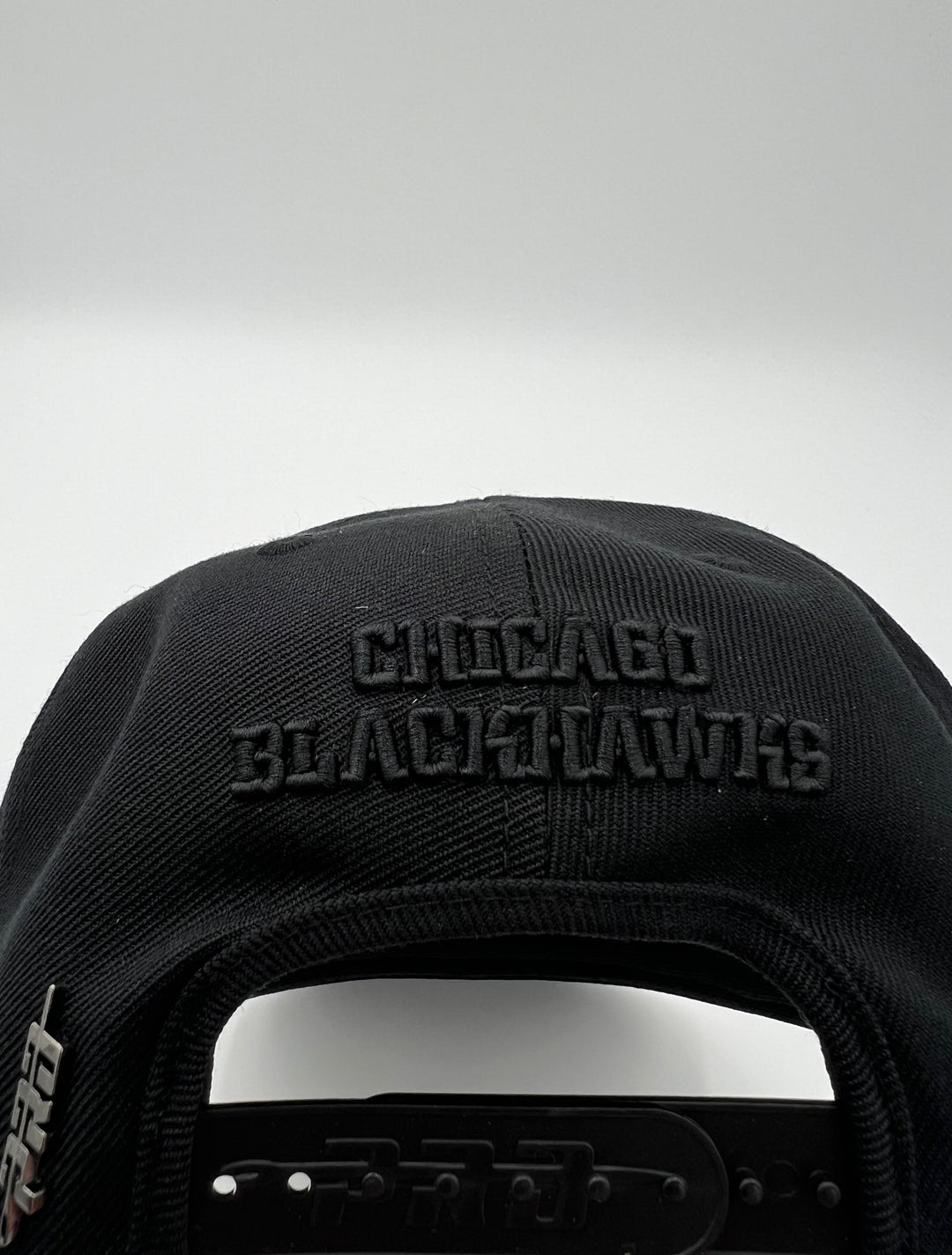 Chicago BlackHawks Triple Black SnapBack Hat
