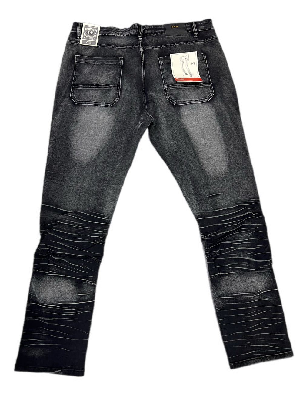 Washed grey slim fit jeans