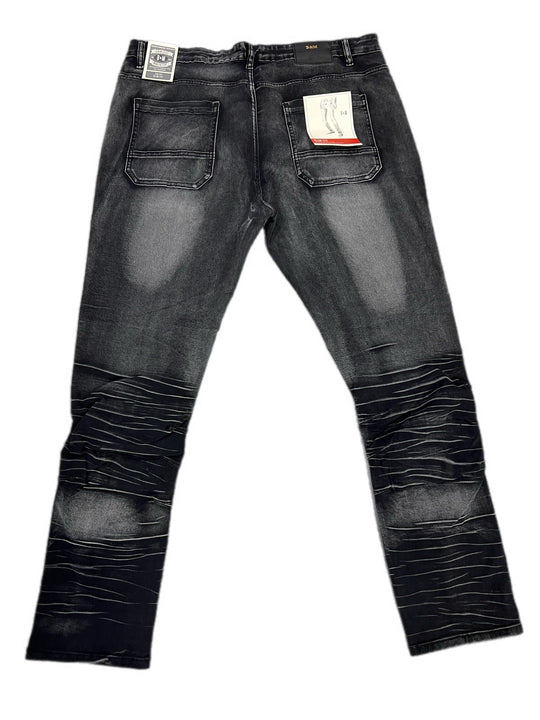 Washed grey slim fit jeans