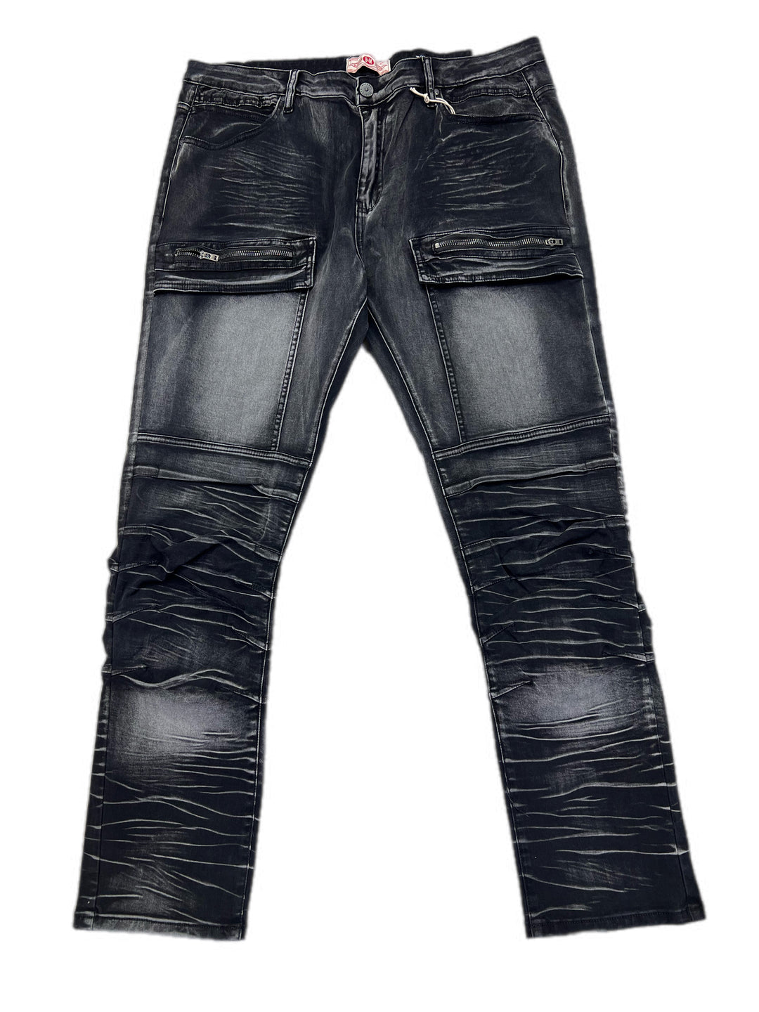 Washed grey slim fit jeans