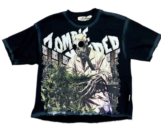 Zombie Minded Premium Cropped T-Shirt