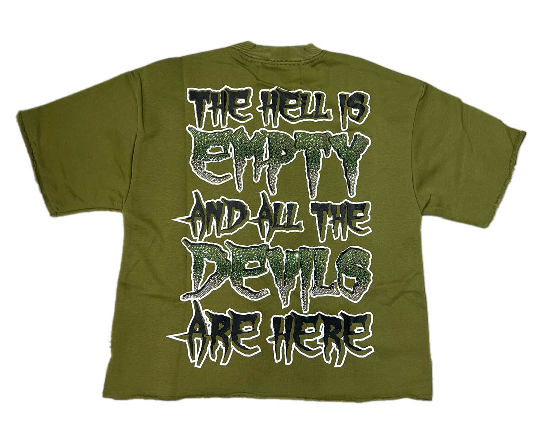 Devils Are Here Premium Cropped T-Shirt (Multiple Colors)