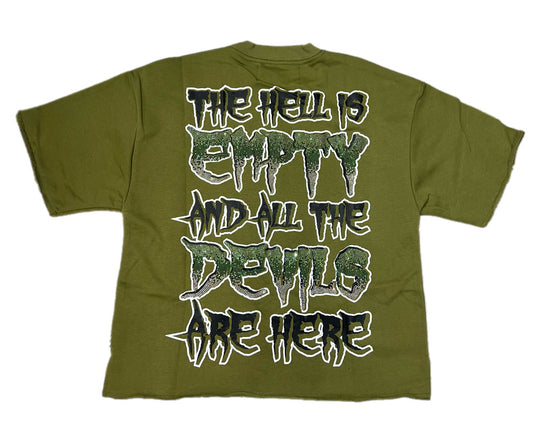 Devils Are Here Premium Cropped T-Shirt (Multiple Colors)
