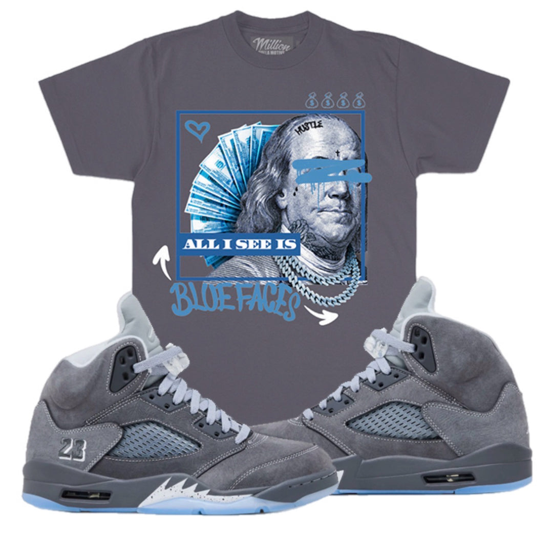 Blue Faces T-shirt