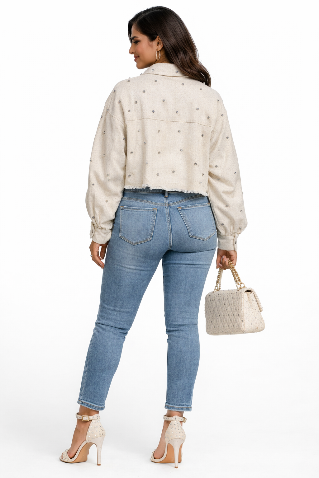 Bedazzled Crop Jacket