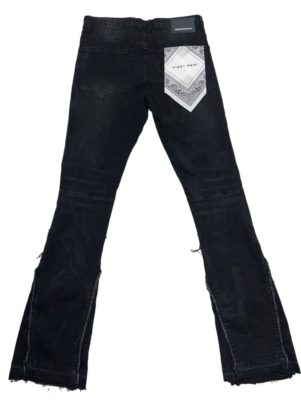 Rockstar status wash denim stacked jeans