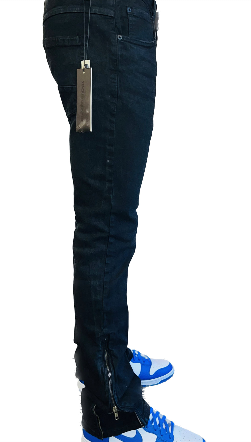 Stacked Jeans with Zipper Taker (Multiple Colors)