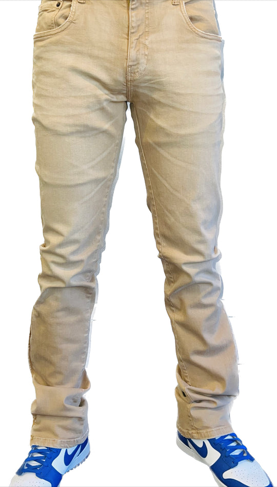 Stacked Jeans with Zipper Taker (Multiple Colors)