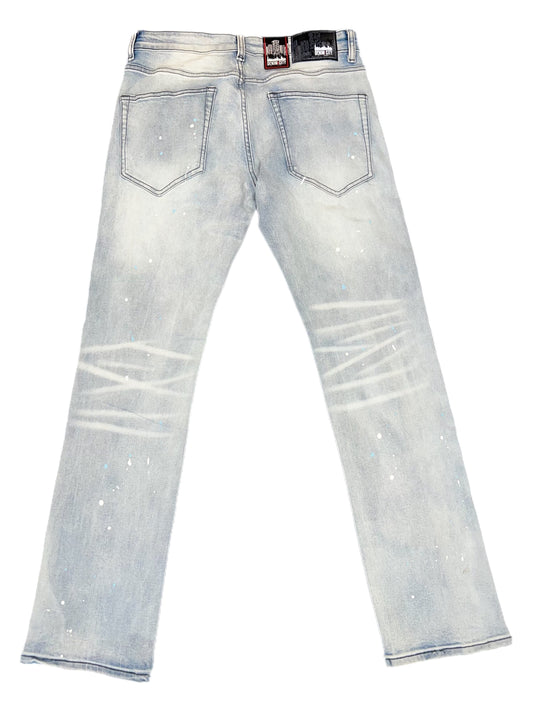 True baby blue stretch jeans