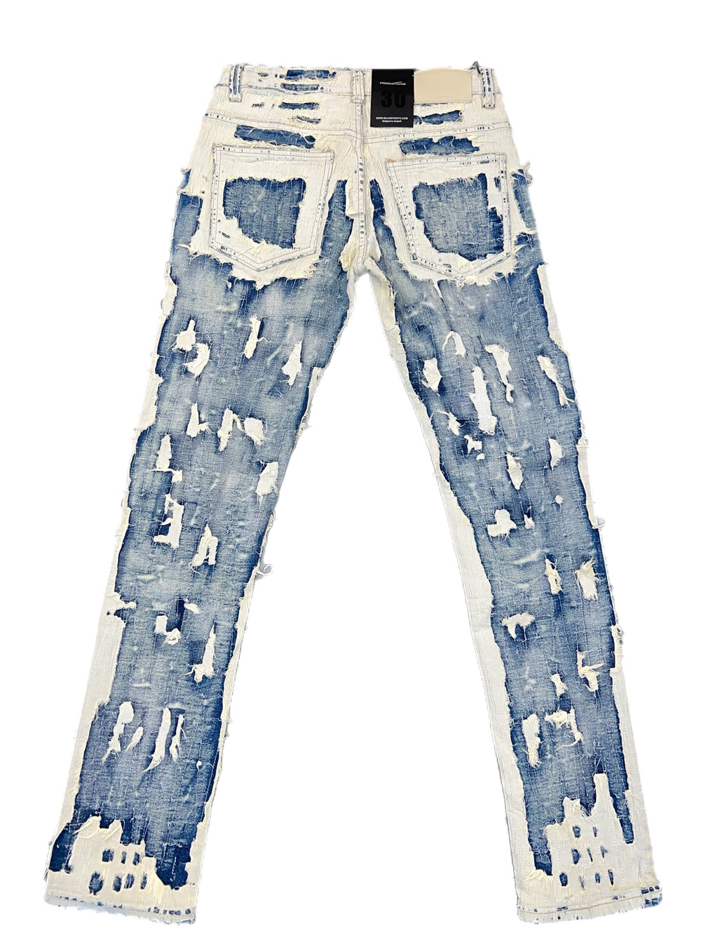 Dazed premium beige & blue jeans