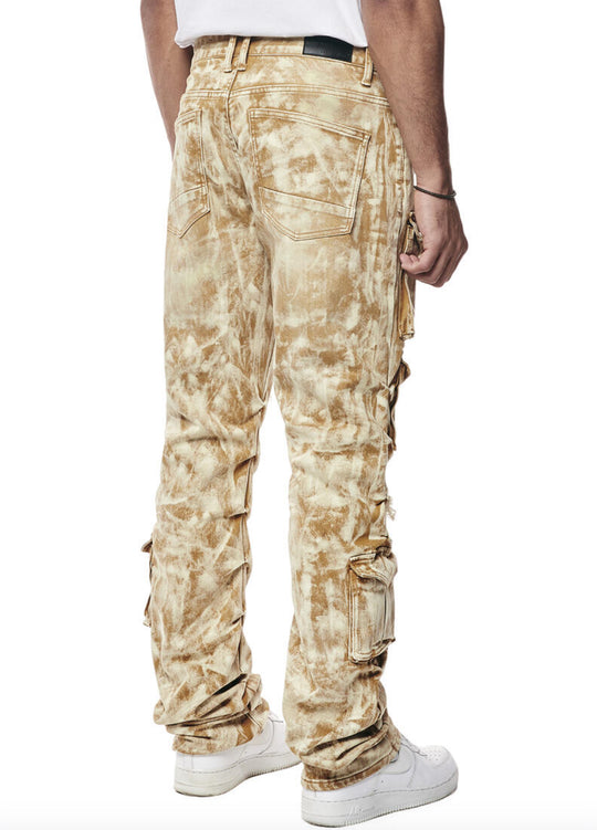 Frappe Colored Utility Multi Cargo Colored Jeans