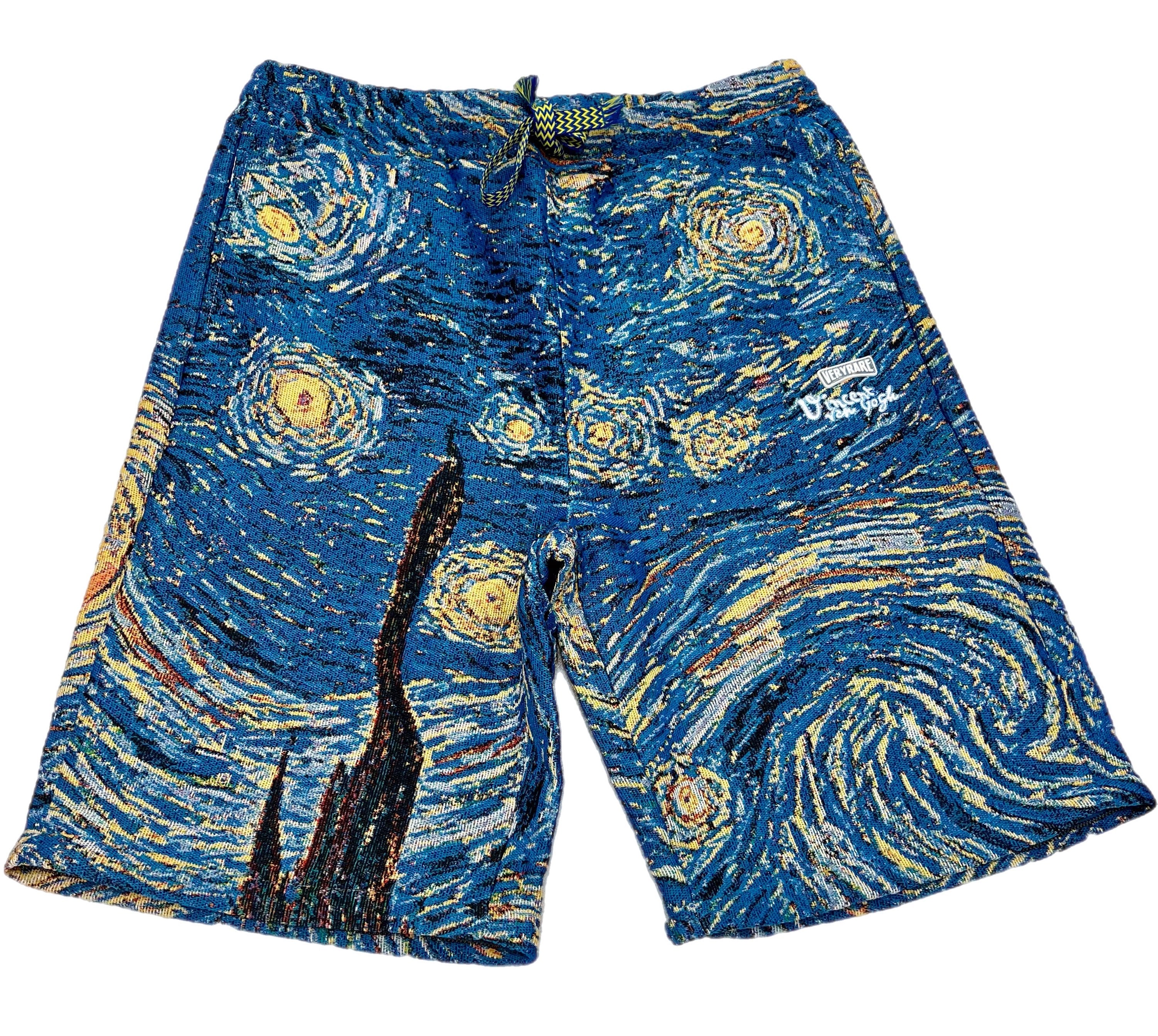 Starry night tapestry pants with zipper shorts option – Just Imagine