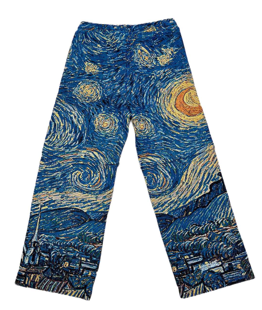 Starry night tapestry pants with zipper shorts option