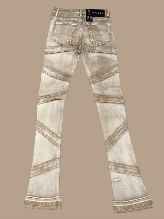 Carmel delight stacked denim (Brown Wash)