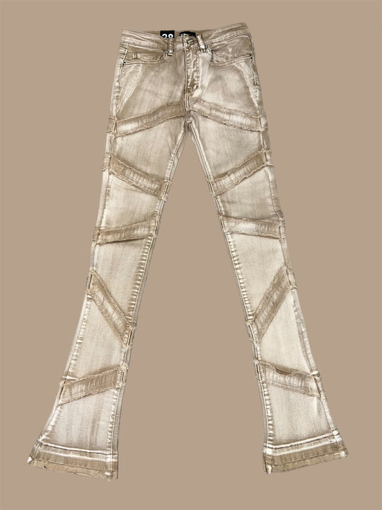 Carmel delight stacked denim (Brown Wash)