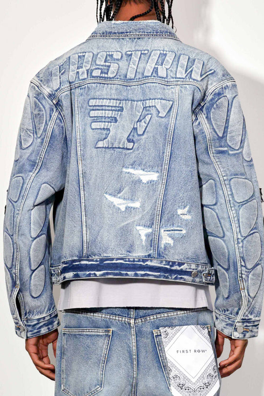 FAST LIFE WASHED DENIM JACKET