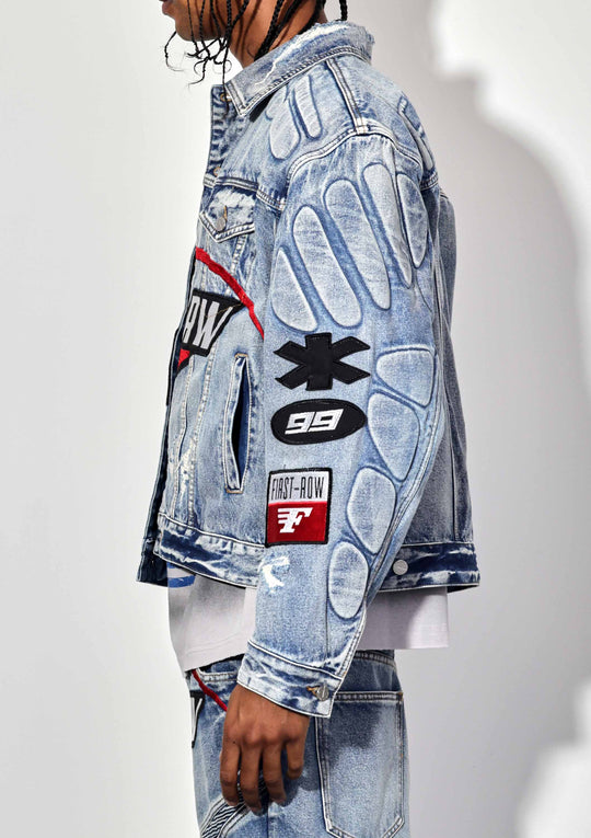 FAST LIFE WASHED DENIM JACKET