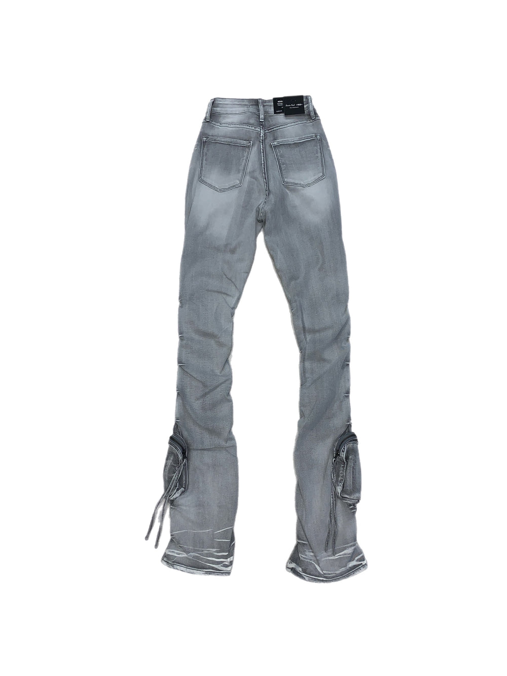 Stacked Cargo Jeans (Grey)