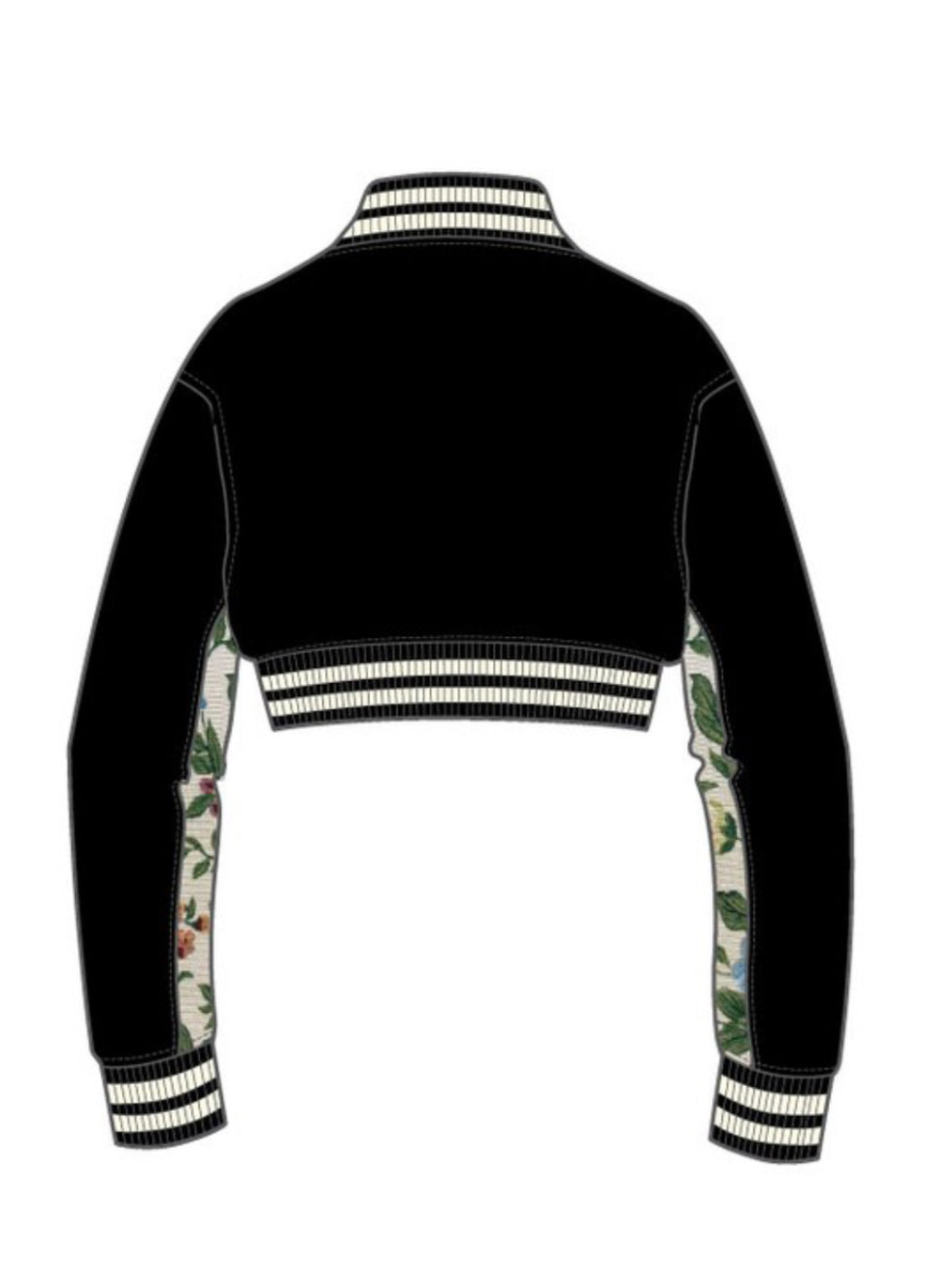 Nylon Tapestry Varsity Jacket