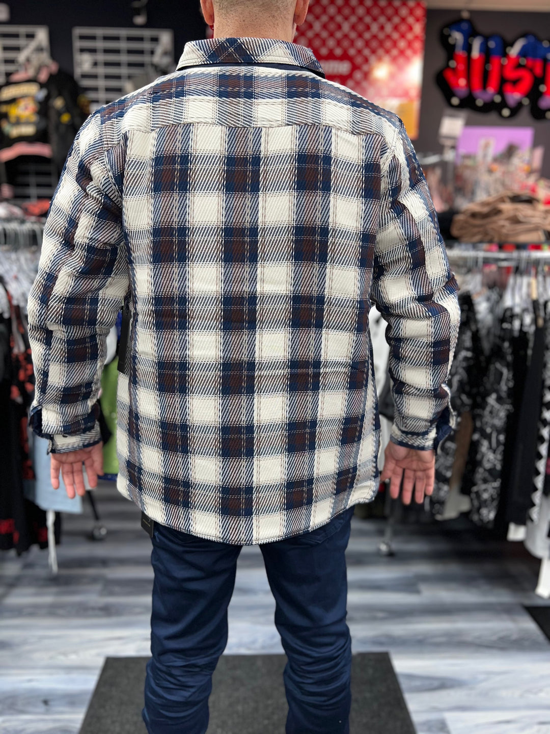 Dash Woven Plaid Jacket