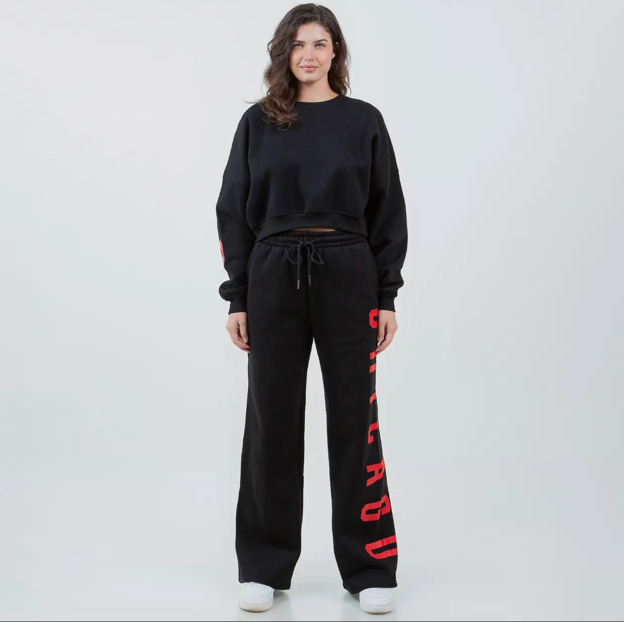 black women's sweatsuit front view