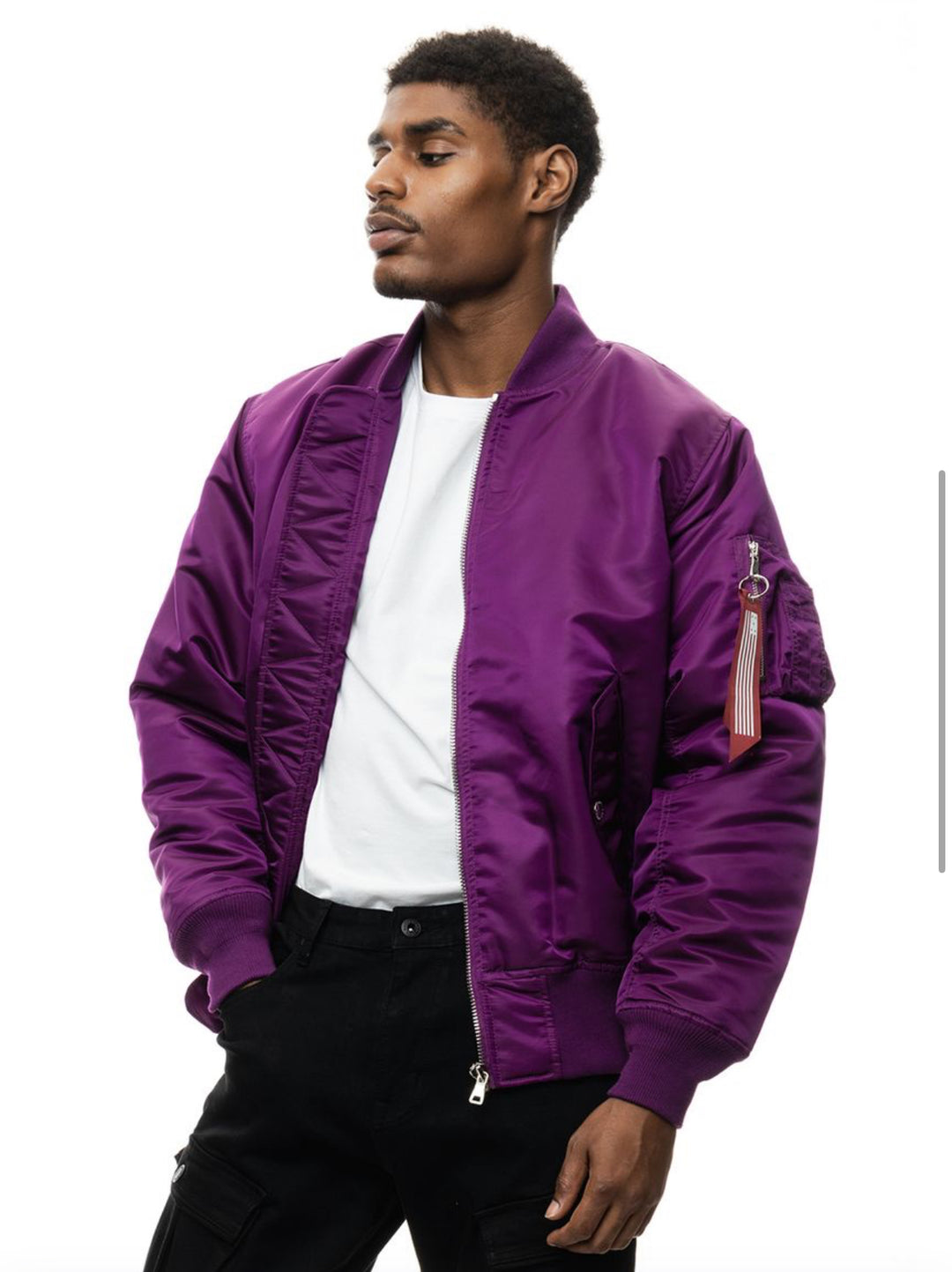 Puffy Bomber Jacket Multiple Colors