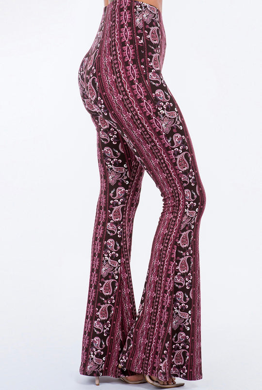 Boho Bandanna Flare Pants