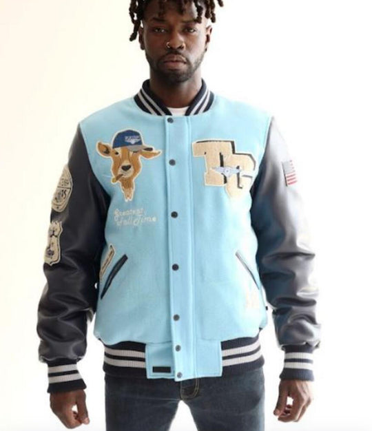 TOP GUN "THE GOAT" VARSITY JACKET BIG MAN SIZES (Multiple Colors)