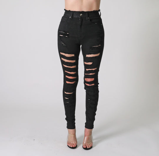 High Preformance Strech Black Jeans