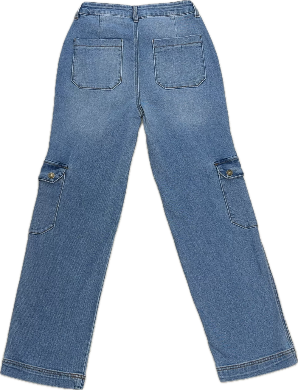 Straight Leg Cargo Jeans