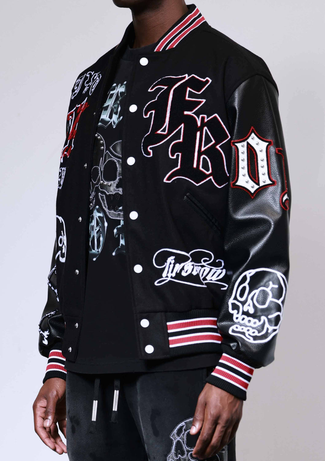 WAKE UP AND BE FIERCE VARSITY JACKET