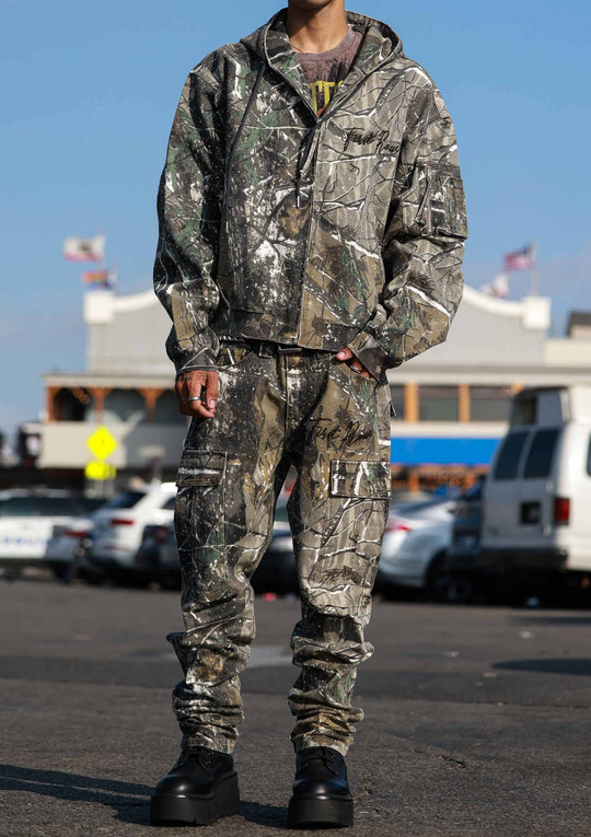 ALLOVER STUD CARGO PANTS